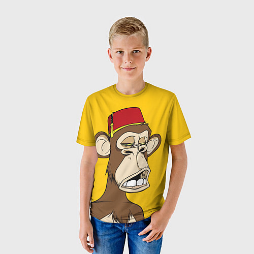 Детская футболка NFT ape monkey / 3D-принт – фото 3