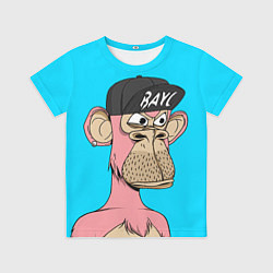 Футболка детская NFT pink ape, цвет: 3D-принт