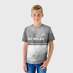 Футболка детская AC Milan - grey gradient посередине, цвет: 3D-принт — фото 2