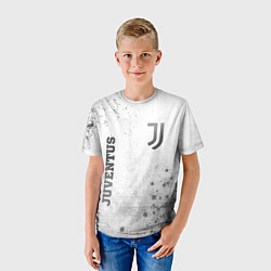 Футболка детская Juventus - white gradient вертикально, цвет: 3D-принт — фото 2