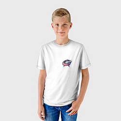 Футболка детская Columbus blue jackets - Sergey Bobrovsky, цвет: 3D-принт — фото 2