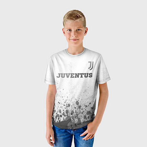 Детская футболка Juventus - white gradient посередине / 3D-принт – фото 3