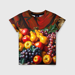 Футболка детская Фруктовый натюрморт, цвет: 3D-принт