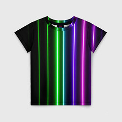 Футболка детская Neon lines, цвет: 3D-принт