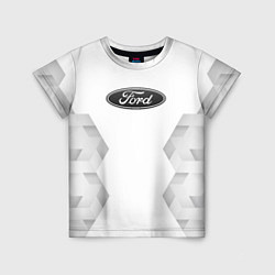 Футболка детская Ford white poly, цвет: 3D-принт