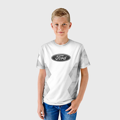 Детская футболка Ford white poly / 3D-принт – фото 3