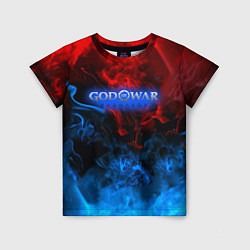 Футболка детская God of War битва огня, цвет: 3D-принт