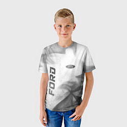 Футболка детская Ford - white gradient вертикально, цвет: 3D-принт — фото 2