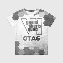 Футболка детская GTA6 - white gradient, цвет: 3D-принт