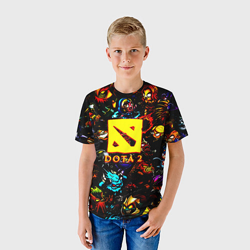 Детская футболка Dota2 персонажи / 3D-принт – фото 3