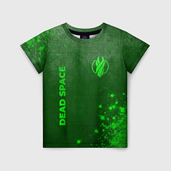Футболка детская Dead Space - green gradient вертикально, цвет: 3D-принт