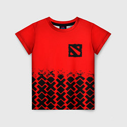 Футболка детская Dota игровой паттерн, цвет: 3D-принт