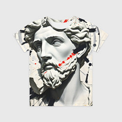 Футболка детская Античный портрет зарисовки, цвет: 3D-принт