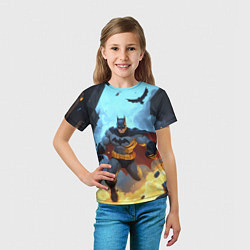 Футболка детская Бэтмен в прыжке, цвет: 3D-принт — фото 2