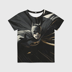 Футболка детская Бэтмен черный плащ, цвет: 3D-принт