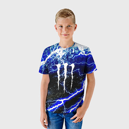 Детская футболка Monster storm energy / 3D-принт – фото 3