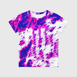 Футболка детская Monster energy краски гранж, цвет: 3D-принт