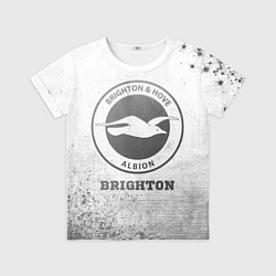 Футболка детская Brighton - white gradient, цвет: 3D-принт
