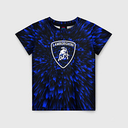 Футболка детская Lamborghini blue energy, цвет: 3D-принт