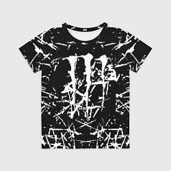 Футболка детская Monster energy белые штрихи краско, цвет: 3D-принт