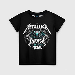 Футболка детская Metallica group - thrash metal style, цвет: 3D-принт