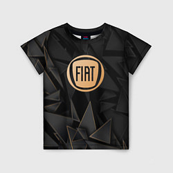 Футболка детская Fiat golden poly, цвет: 3D-принт