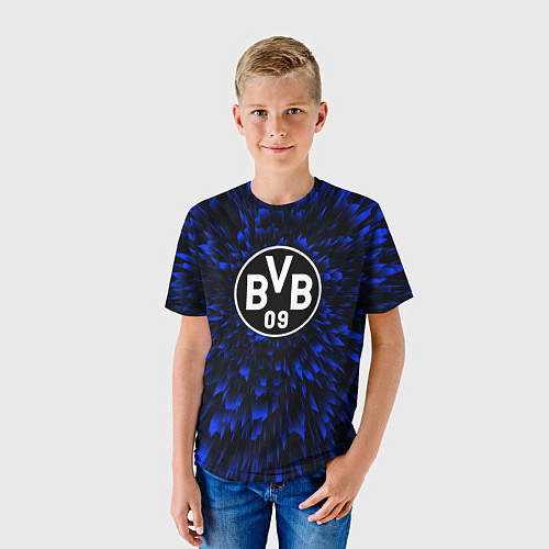 Детская футболка Borussia blue energy / 3D-принт – фото 3