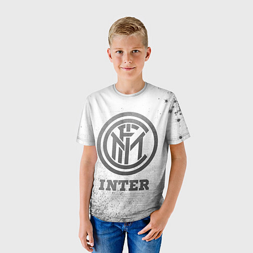 Детская футболка Inter - white gradient / 3D-принт – фото 3