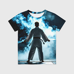 Футболка детская Айкидоист в дыму, цвет: 3D-принт