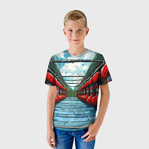 Детская футболка Зал Муай Тай / 3D-принт – фото 3