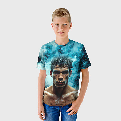 Детская футболка Артуро Гатти в дыму / 3D-принт – фото 3