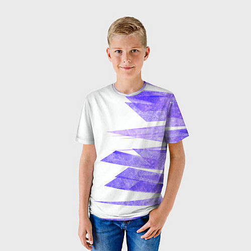Детская футболка Color white purple / 3D-принт – фото 3