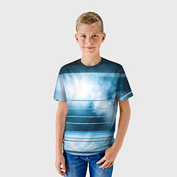 Футболка детская Ринг в тумане, цвет: 3D-принт — фото 2