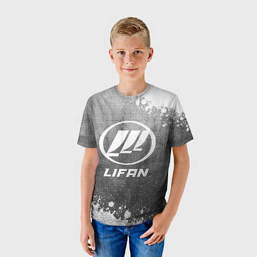 Детская футболка Lifan - grey gradient / 3D-принт – фото 3