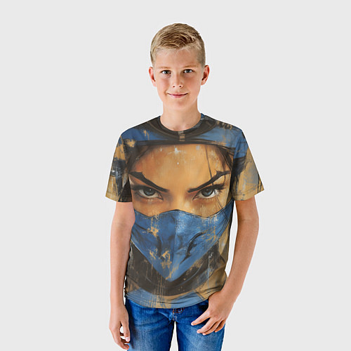 Детская футболка Китана портрет / 3D-принт – фото 3