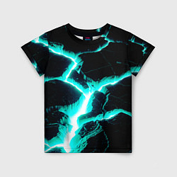 Футболка детская Color light blue black, цвет: 3D-принт