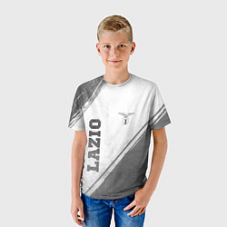 Футболка детская Lazio - white gradient вертикально, цвет: 3D-принт — фото 2