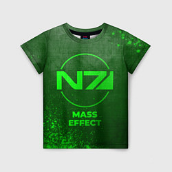 Футболка детская Mass Effect - green gradient, цвет: 3D-принт