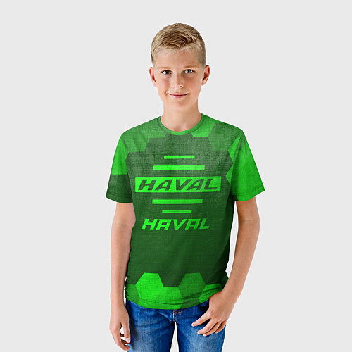 Детская футболка Haval - green gradient / 3D-принт – фото 3