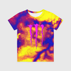 Футболка детская Monster energy storm grunge, цвет: 3D-принт