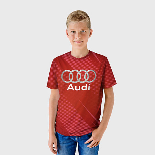 Детская футболка Audi - абстракция / 3D-принт – фото 3