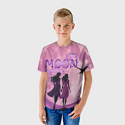 Футболка детская Great moon mystery, цвет: 3D-принт — фото 2