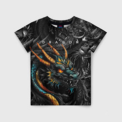 Футболка детская Японский дракон татуировка, цвет: 3D-принт