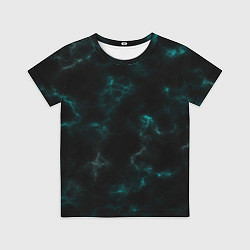 Футболка детская Color black turquoise, цвет: 3D-принт