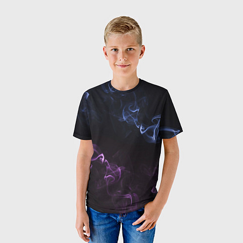 Детская футболка Color black blue pink / 3D-принт – фото 3