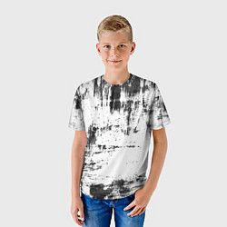 Футболка детская Color black and white, цвет: 3D-принт — фото 2