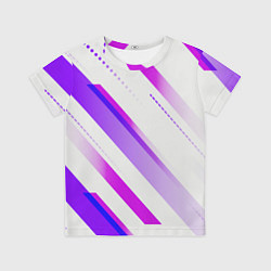 Футболка детская Color white pink, цвет: 3D-принт