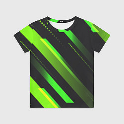 Футболка детская Color black green, цвет: 3D-принт