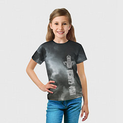 Футболка детская Славянский Перун - небо славян, цвет: 3D-принт — фото 2