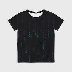 Футболка детская Color black blue, цвет: 3D-принт